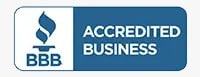BBB Accredited Business badge with torch.