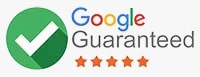 Google Guaranteed badge with checkmark and stars.